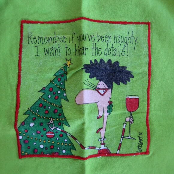 Vintage Christmas Holiday Bib Apron by Design Design - Picture 3 of 4